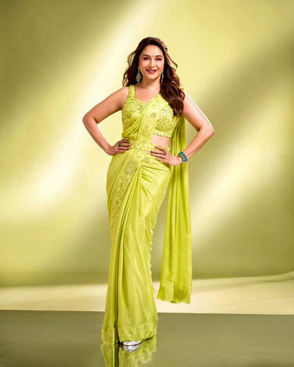 NEW MADHURI DIXIT DESIGNER PARTY WEAR SAREE