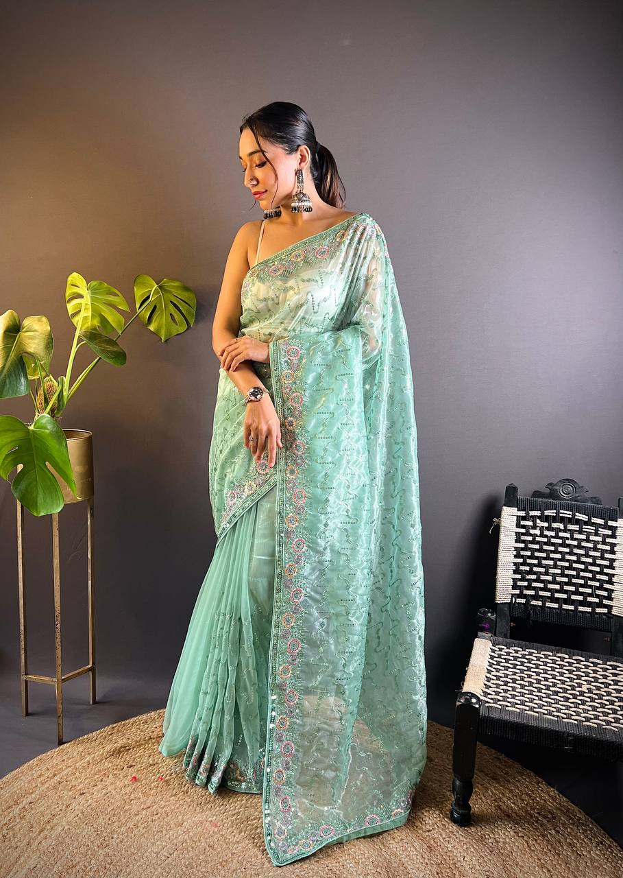 NEW ARRIVAL – DESIGNER HEAVY TWILL NET SAREE COLLECTION