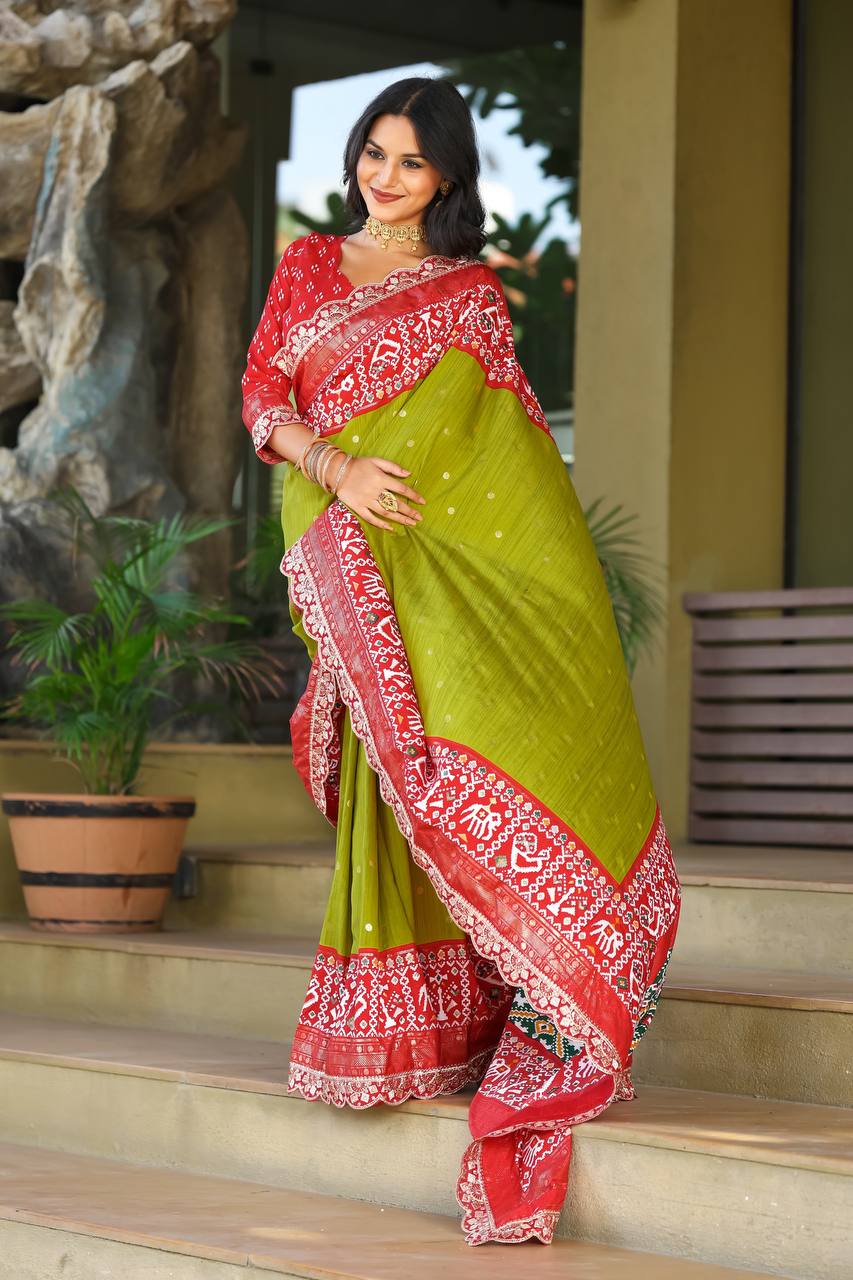 EXQUISITE IKAT PALLU DESIGNER SAREE