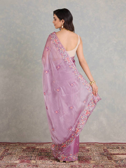 LUXURIOUS JIMMY CHO SILK DESIGNER SAREE