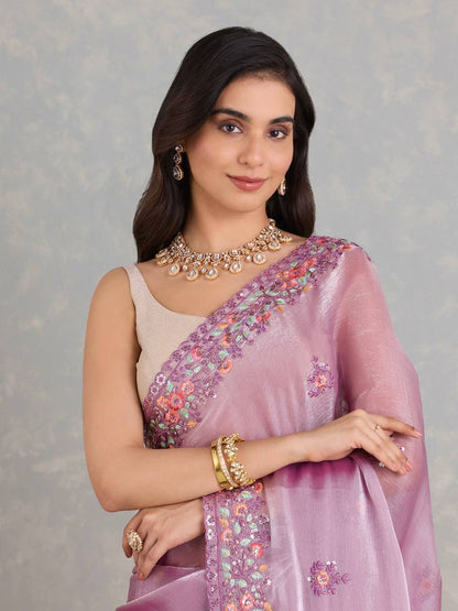 LUXURIOUS JIMMY CHO SILK DESIGNER SAREE