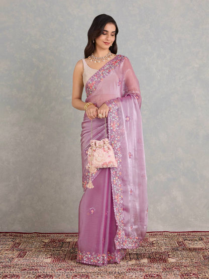 LUXURIOUS JIMMY CHO SILK DESIGNER SAREE