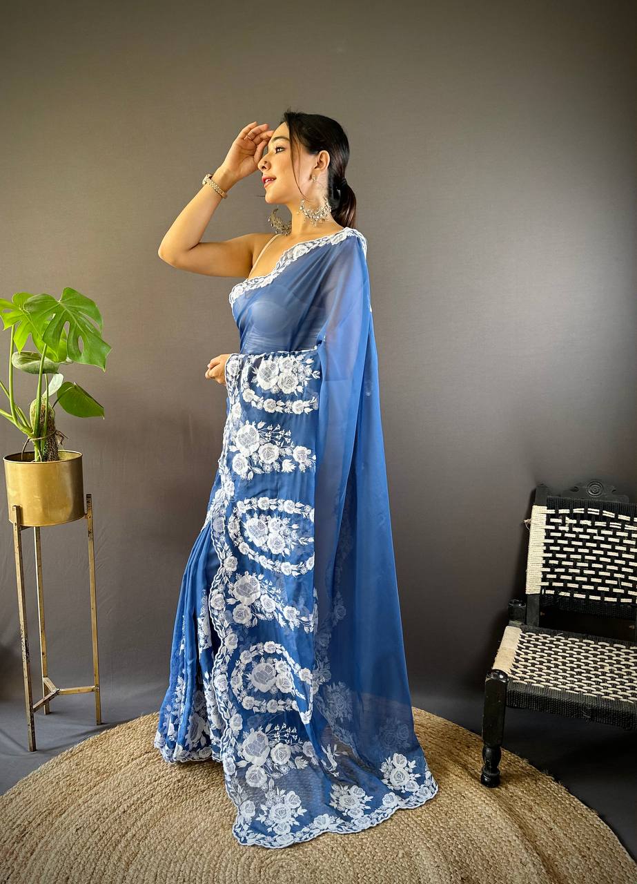 NEW LAUNCH – BEAUTIFUL THAI ORGANZA DESIGNER SAREE COLLECTION