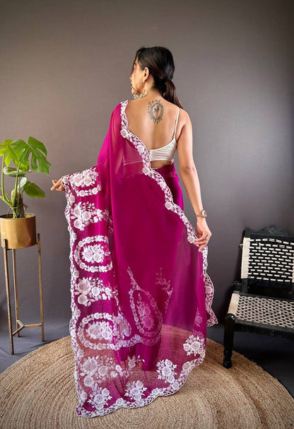 NEW LAUNCH – BEAUTIFUL THAI ORGANZA DESIGNER SAREE COLLECTION