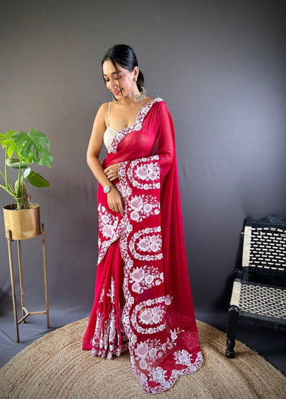 NEW LAUNCH – BEAUTIFUL THAI ORGANZA DESIGNER SAREE COLLECTION