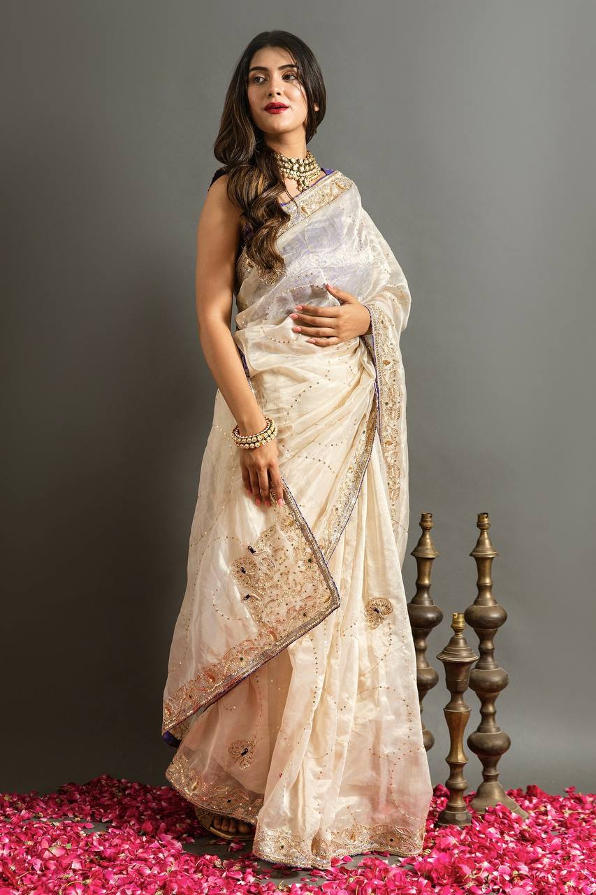 PREMIUM DESIGNER JIMMY CHO SILK SAREE