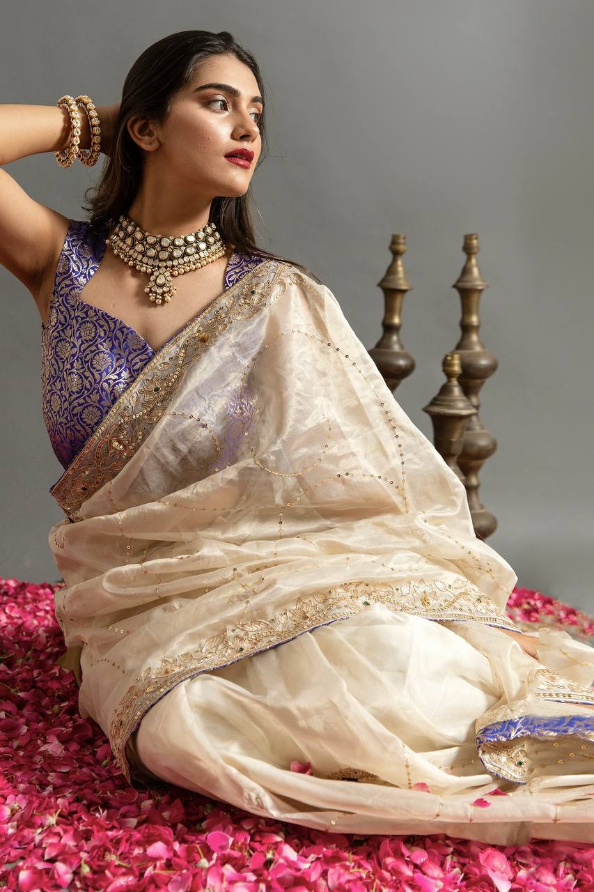 PREMIUM DESIGNER JIMMY CHO SILK SAREE