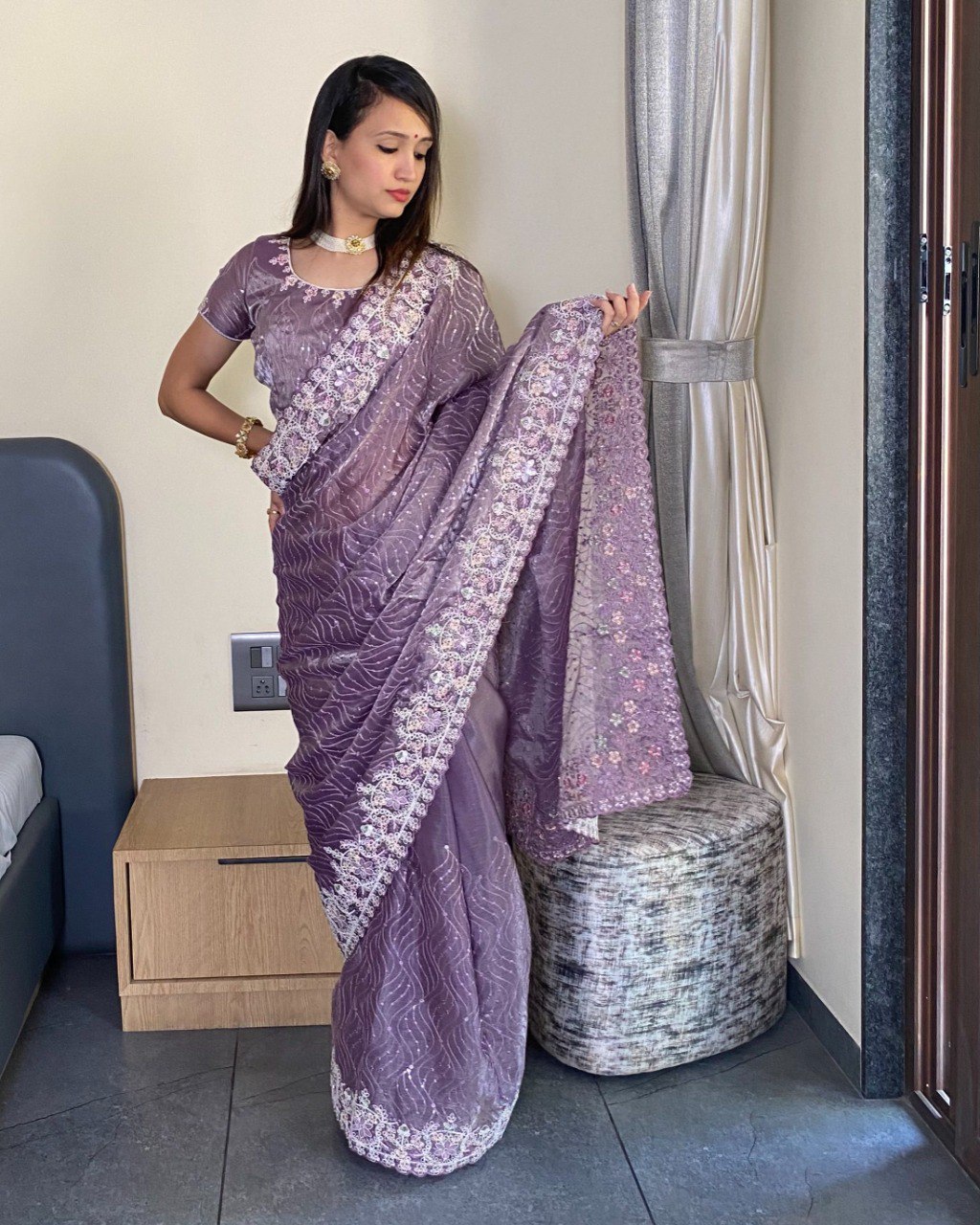 BOLLYWOOD TRENDZ EXCLUSIVE PREMIUM BARBARI SILK SAREE COLLECTION