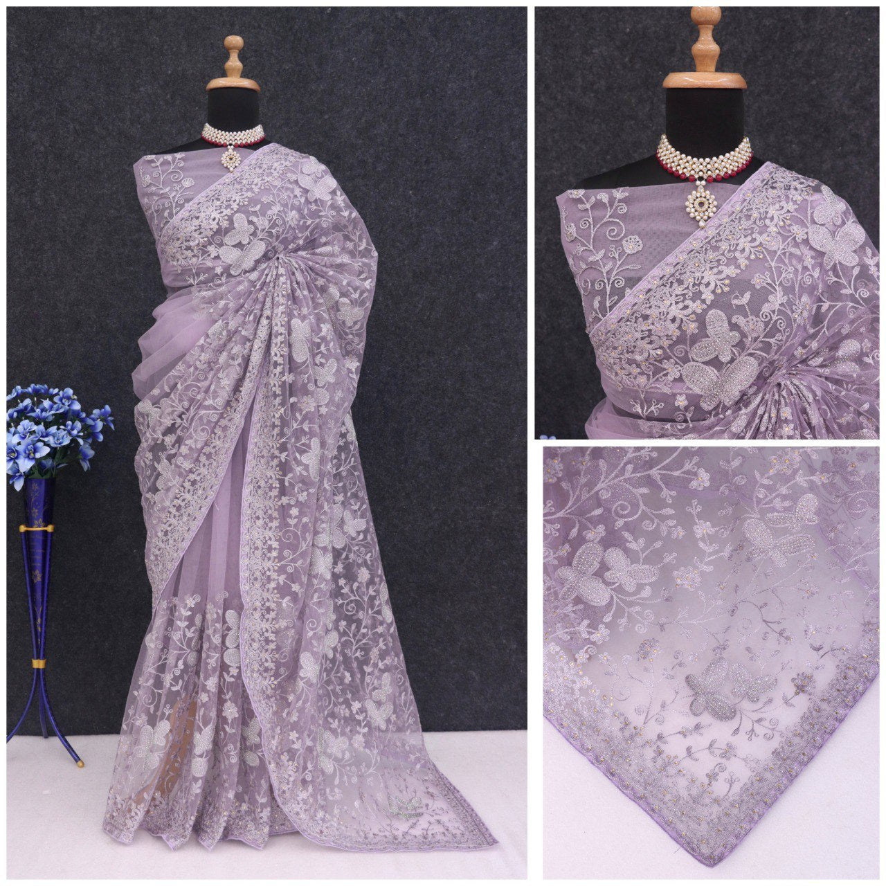 BOLLYWOOD TRENDZ EXCLUSIVE CHIKANKARI SAREE COLLECTION