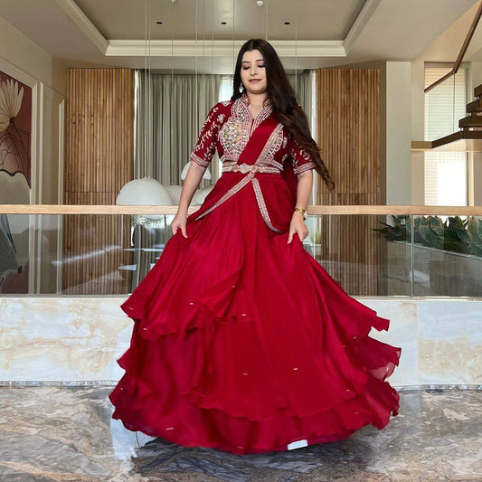 STYLIST EXCLUSIVE FANCY PARTY WEAR LEHENGA SAREE