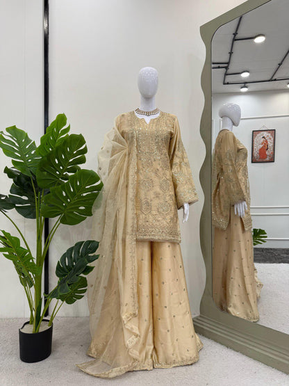 EXCLUSIVE DESIGNER PLAZO SET - PREMIUM FESTIVE WEAR