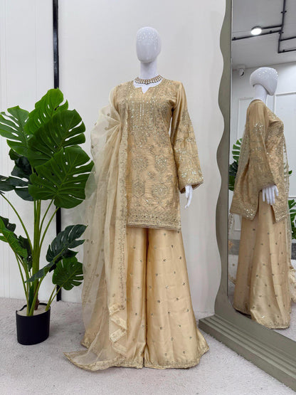 EXCLUSIVE DESIGNER PLAZO SET - PREMIUM FESTIVE WEAR