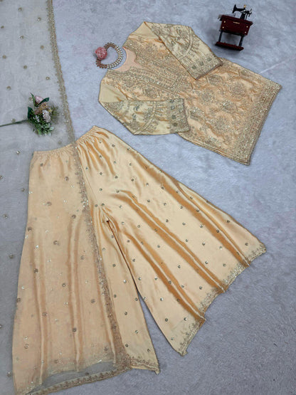 EXCLUSIVE DESIGNER PLAZO SET - PREMIUM FESTIVE WEAR