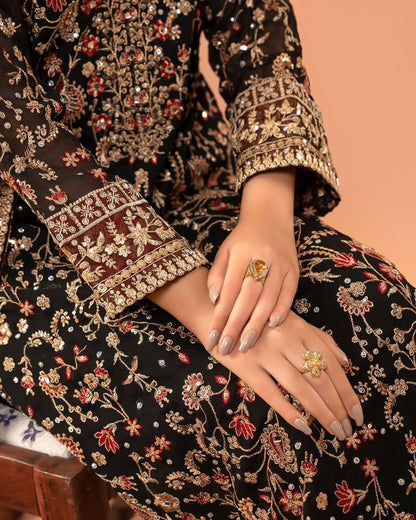 EXCLUSIVE REAL DIAMOND WORK DESIGNER SUIT - LUXURY FESTIVE WEAR