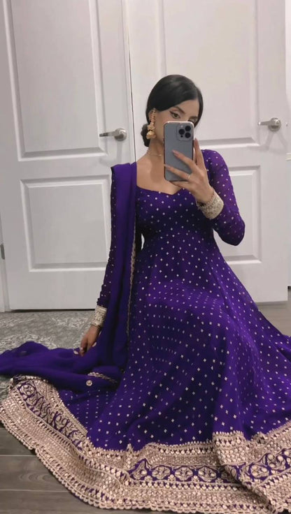 STYLISH FAUX GEORGETTE OUTFIT - PERFECT FOR EVERY OCCASION