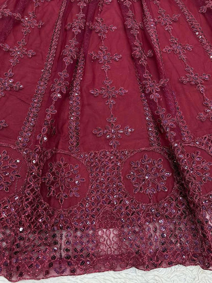 ELEGANT SOFT NET LEHENGA CHOLI SET