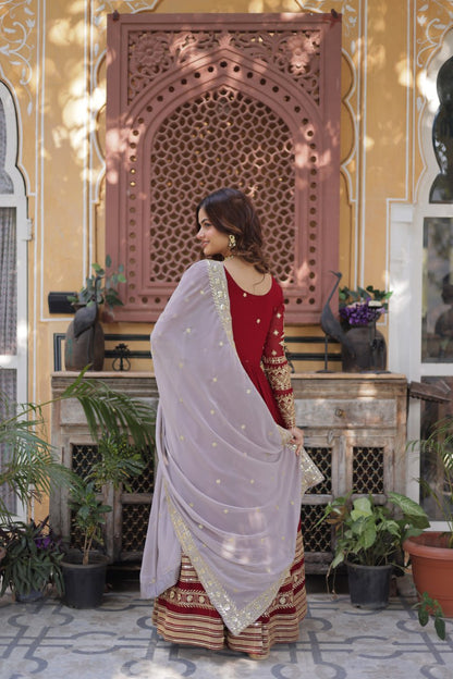 EXCLUSIVE DESIGNER GOWN WITH DUPATTA – ELEGANCE REDEFINED