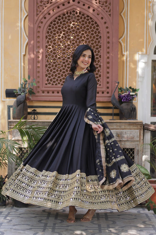 EXCLUSIVE DESIGNER GOWN WITH DUPATTA – LUXURY REDEFINED