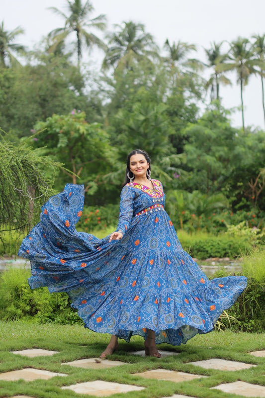 PREMIUM DESIGNER BANDHANI GOWN COLLECTION