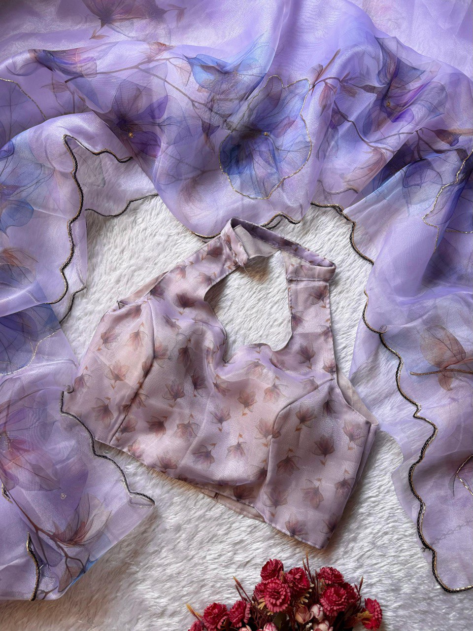 EXCLUSIVE LAUNCH – LUXURY HANDWORK ORGANZA SAREE