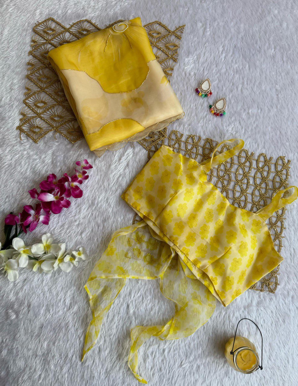 EXCLUSIVE LUXURY ORGANZA SAREE – A TIMELESS MASTERPIECE