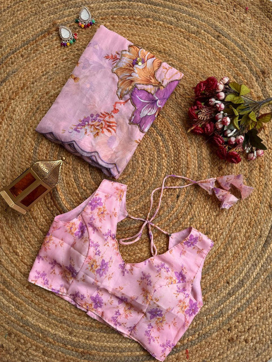 EXCLUSIVE LAUNCH – PREMIUM TEBY ORGANZA DIGITAL SAREE