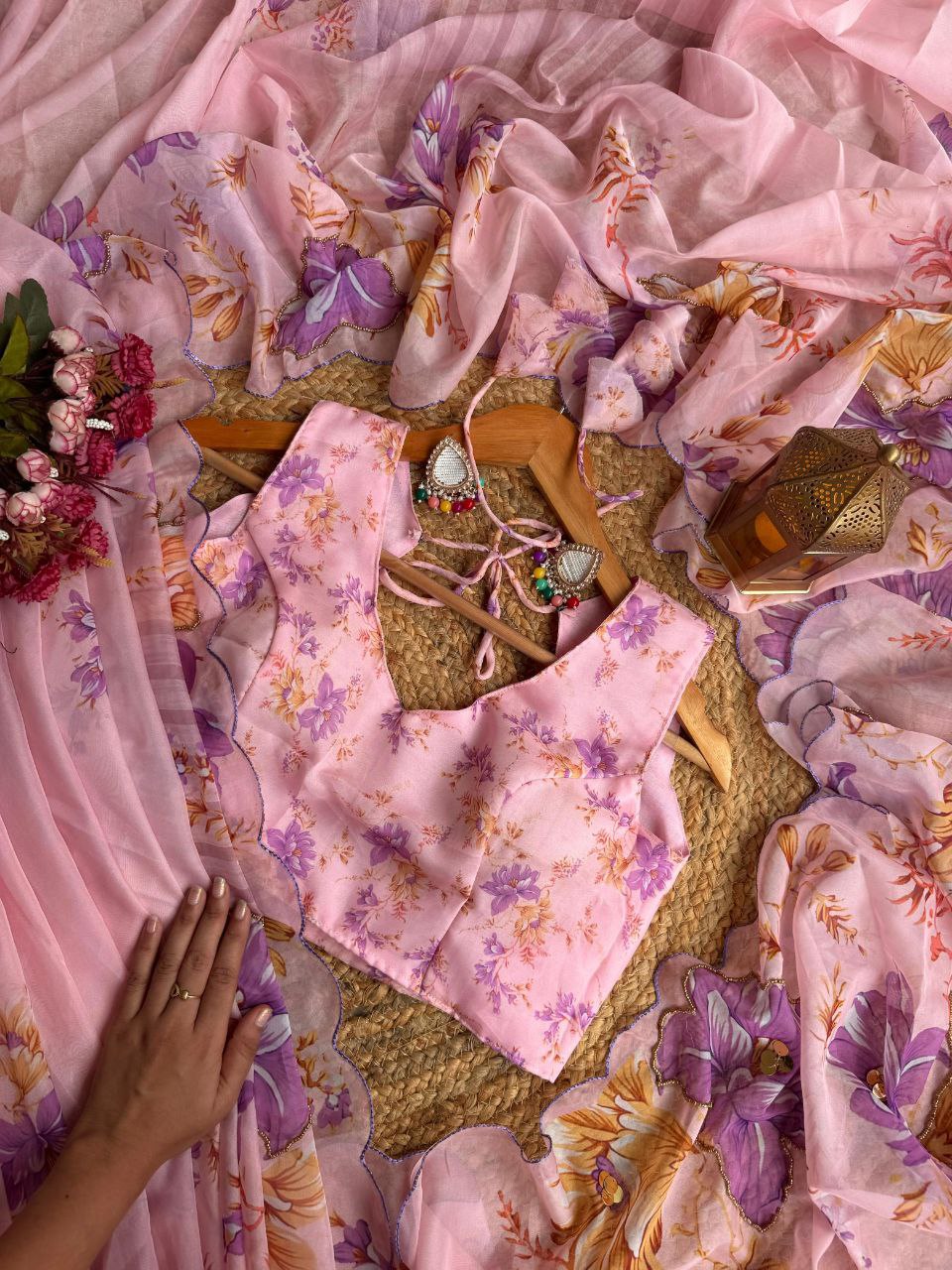 EXCLUSIVE LAUNCH – PREMIUM TEBY ORGANZA DIGITAL SAREE