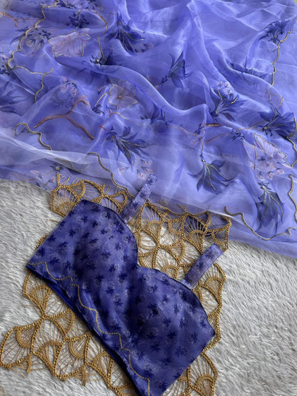 EXCLUSIVE LAUNCH – LUXURIOUS SOFT ORGANZA DIGITAL SAREE