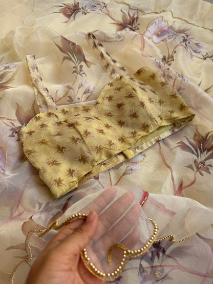 EXCLUSIVE LAUNCH – PREMIUM HANDWORK ORGANZA SAREE