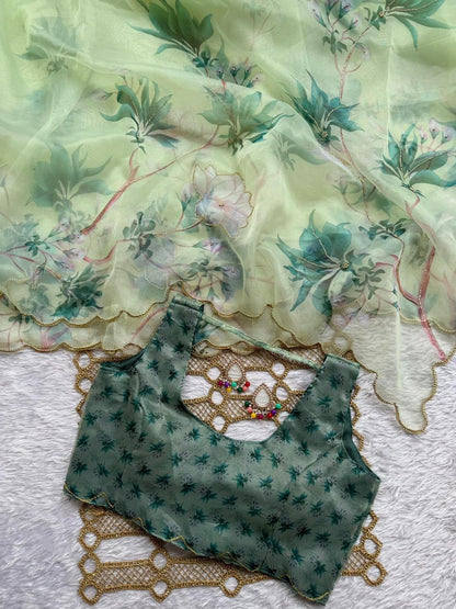 EXCLUSIVE LAUNCH – LUXURIOUS HANDWORK ORGANZA SAREE