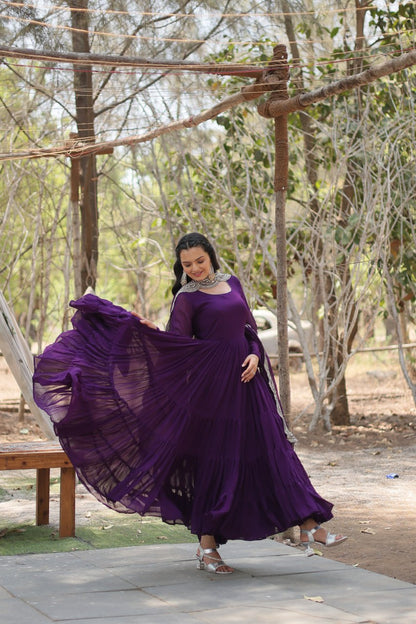 DESIRABLE WOMEN'S FULLY FLAIRED GOWN