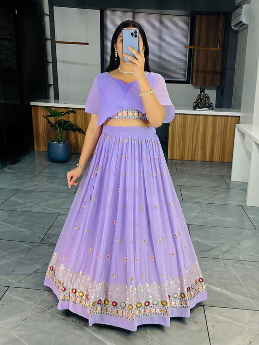 SHINE LIKE A DIVA – MODERN CROP TOP LEHENGA