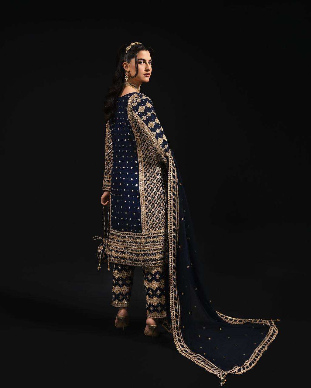 ELEGANT FOUX GEORGETTE PANT SET