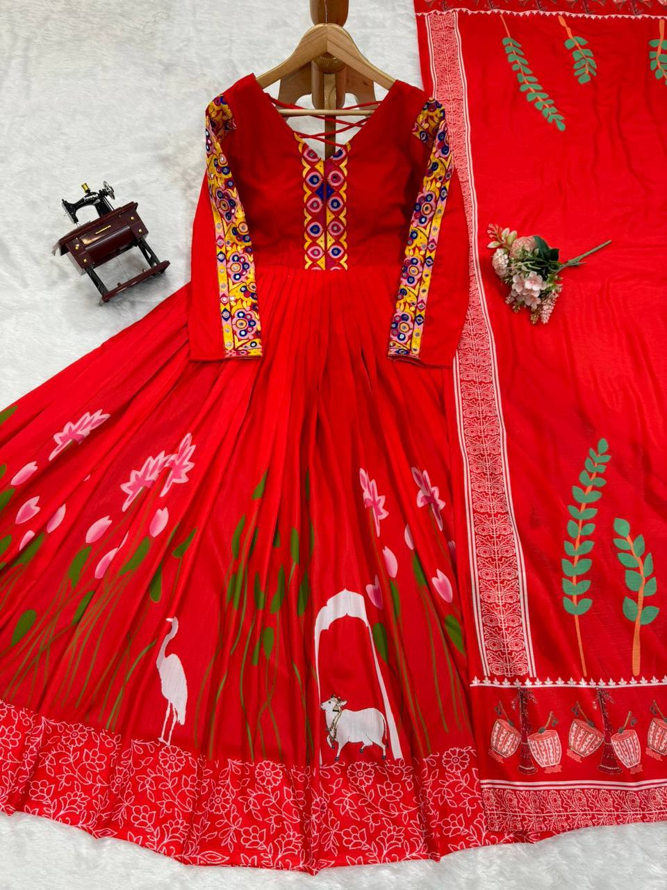 DESIGNER REYON ANARKALI SET