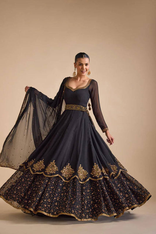 ELEGANT LONG ANARKALI SET