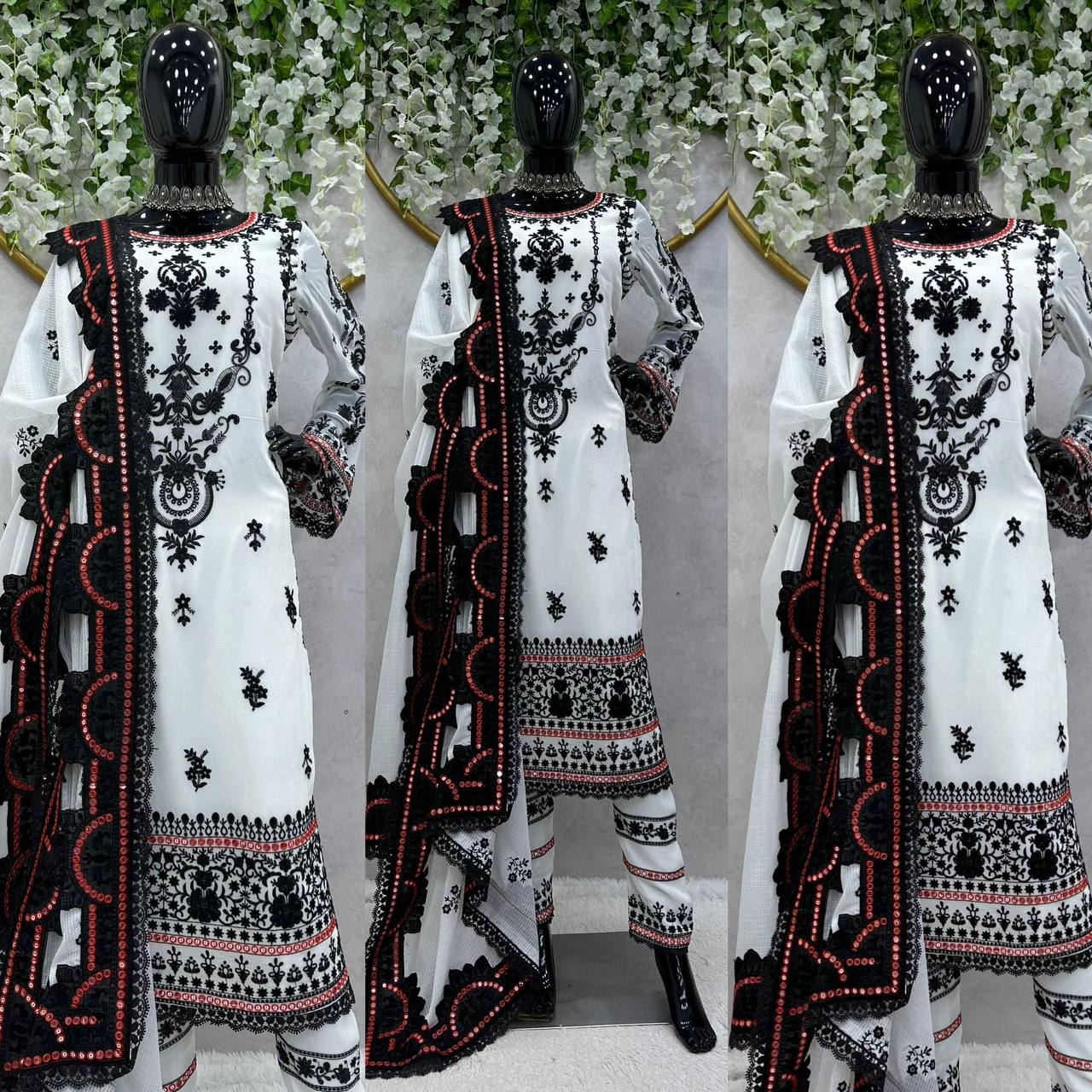 PREMIUM FOUX GORGETTE ENSEMBLE