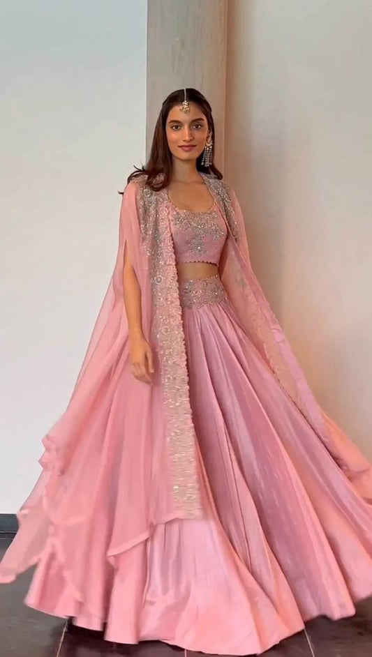 STUNNING FAUX GEORGETTE SHARARA SET WITH REAL MIRROR & SEQUIN EMBROIDERY – PERFECT FOR FESTIVE & WEDDING LOOKS