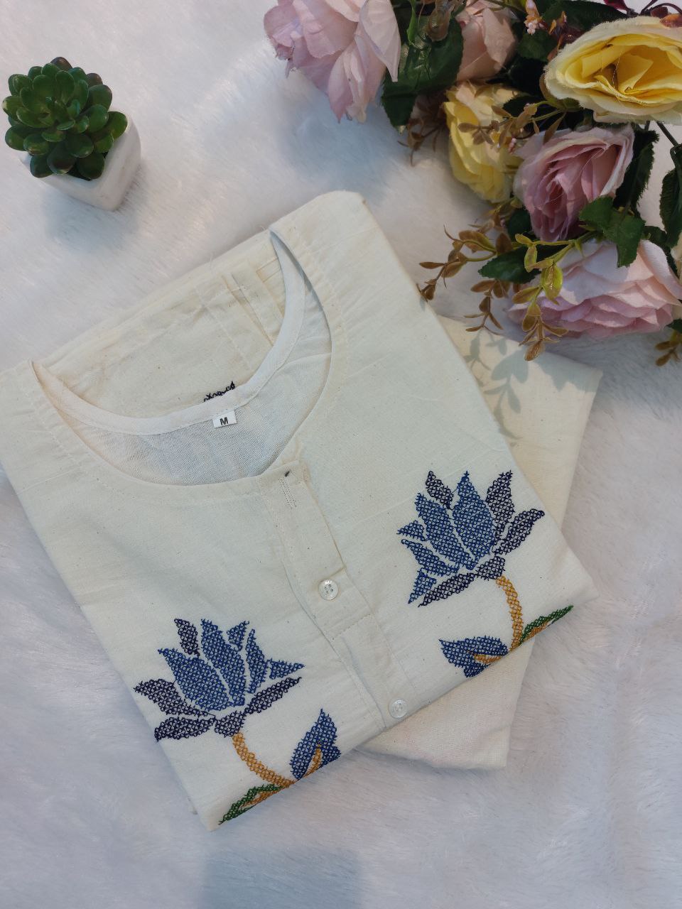 NEW LAUNCH – HEAVY DESIGNER KHADI COTTON SUIT SET
