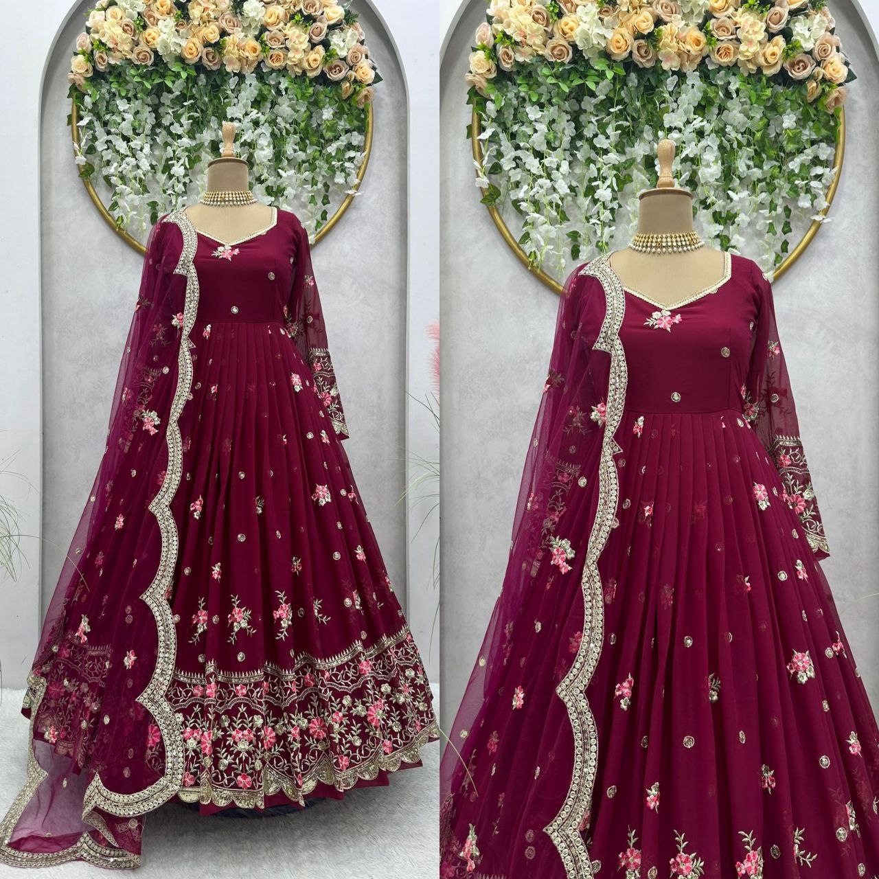 ELEGANT DESIGNER FAUX GEORGETTE SUIT – A PERFECT BLEND OF GRACE & STYLE