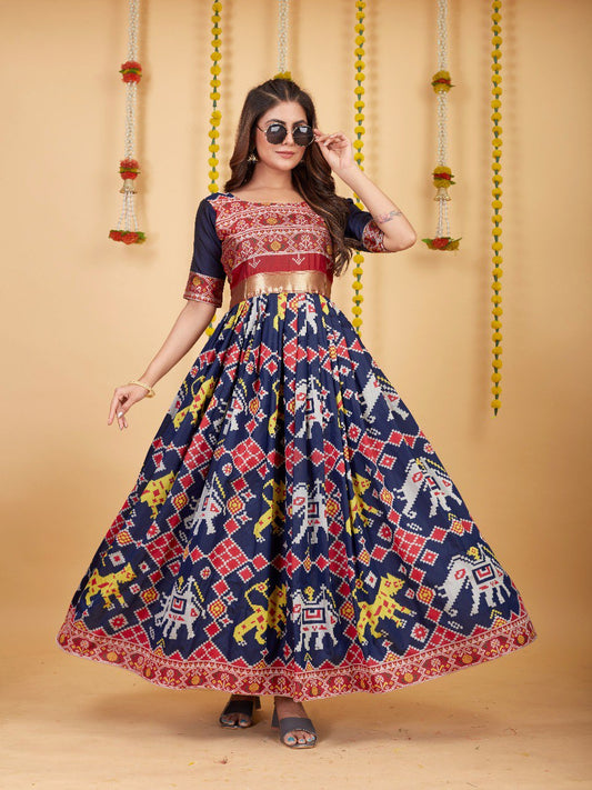 NEW ARRIVAL – EXQUISITE PATOLA SILK GOWN