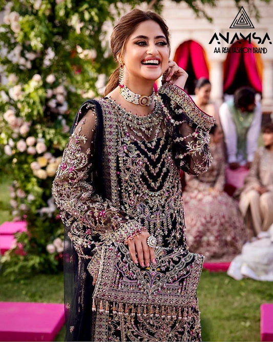 ELEGANT SEMI-STITCHED DESIGNER OUTFIT