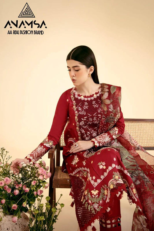 EXQUISITE SEMI-STITCHED DESIGNER OUTFIT