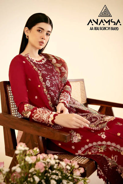 EXQUISITE SEMI-STITCHED DESIGNER OUTFIT