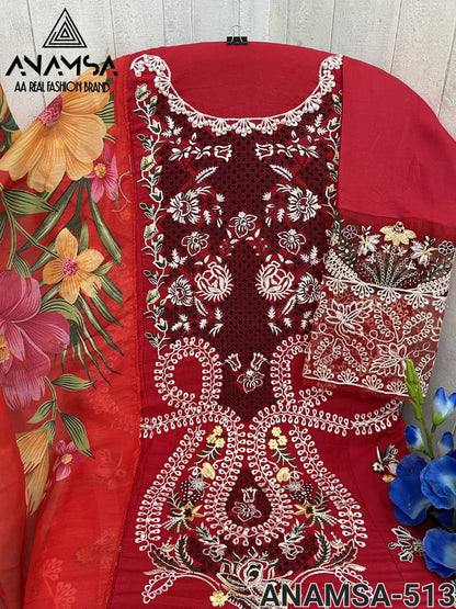 EXQUISITE SEMI-STITCHED DESIGNER OUTFIT