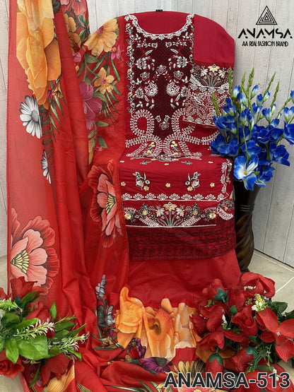 EXQUISITE SEMI-STITCHED DESIGNER OUTFIT