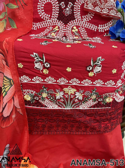 EXQUISITE SEMI-STITCHED DESIGNER OUTFIT