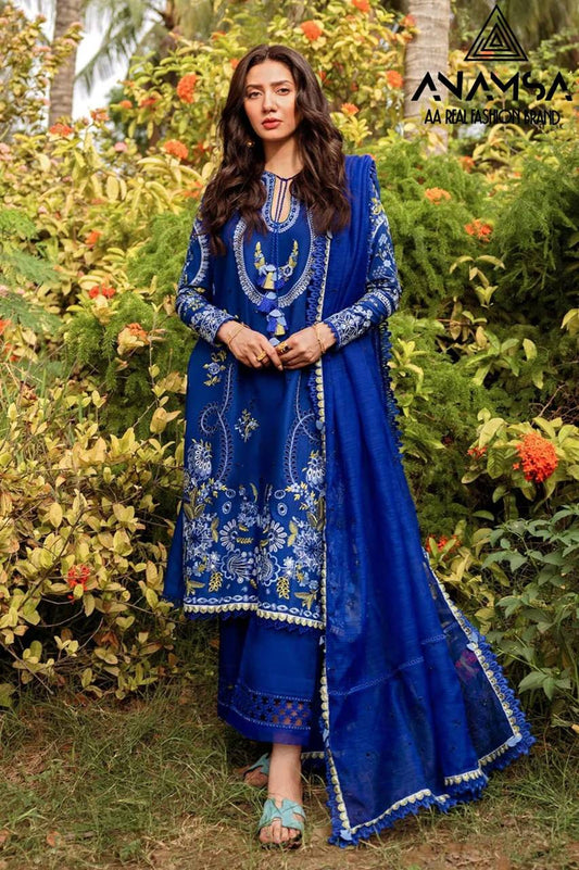 ELEGANT SEMI-STITCHED DESIGNER OUTFIT