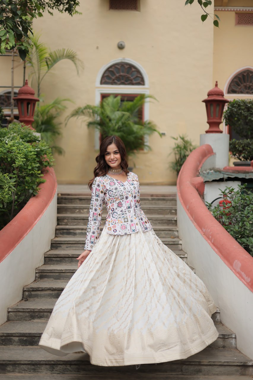 PREMIUM DESIGNER THREAD-SEQUINS EMBROIDERED READYMADE CO-ORD SET FOR WOMEN