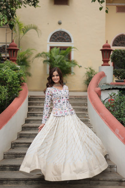PREMIUM DESIGNER THREAD-SEQUINS EMBROIDERED READYMADE CO-ORD SET FOR WOMEN