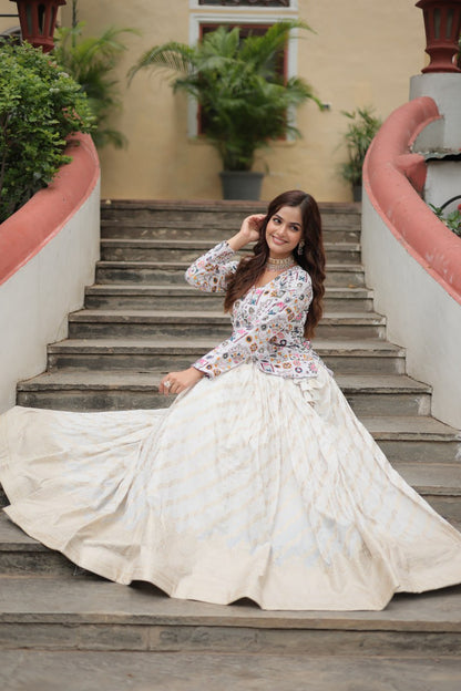 PREMIUM DESIGNER THREAD-SEQUINS EMBROIDERED READYMADE CO-ORD SET FOR WOMEN